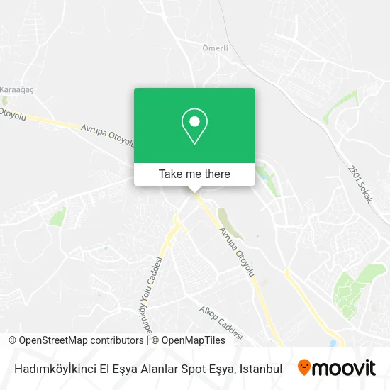 Hadımköyİkinci El Eşya Alanlar Spot Eşya map