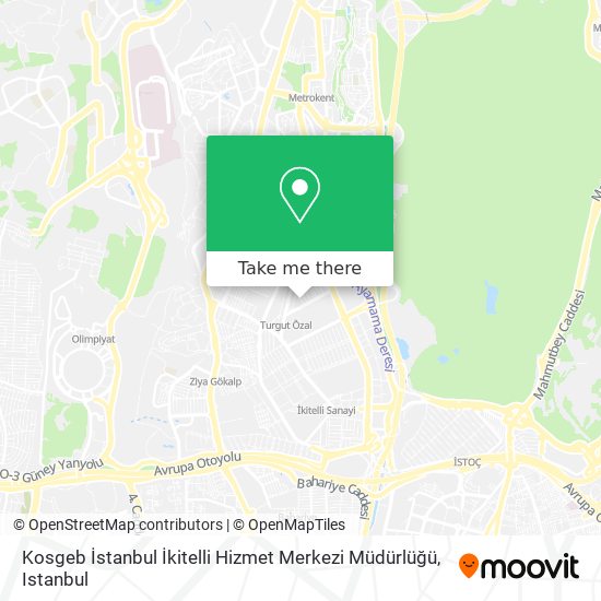 Kosgeb İstanbul İkitelli Hizmet Merkezi Müdürlüğü map