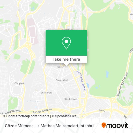 Gözde Mümessillik Matbaa Malzemeleri map