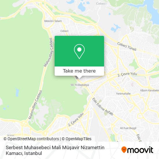 Serbest Muhasebeci Mali Müşavir Nizamettin Kamacı map