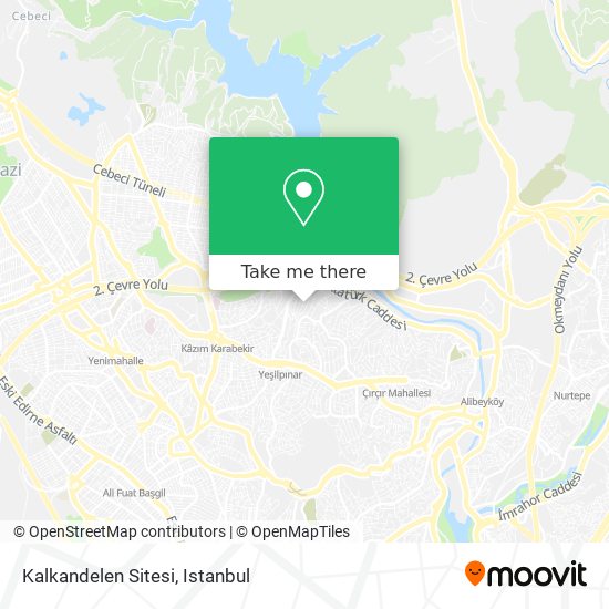 Kalkandelen Sitesi map