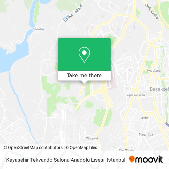 Kayaşehir Tekvando Salonu Anadolu Lisesi map