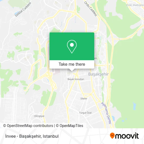 İnvee - Başakşehir map
