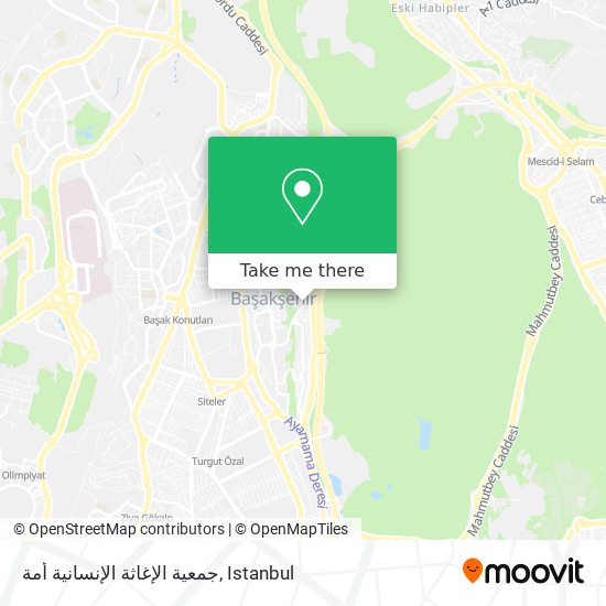 جمعية الإغاثة الإنسانية أمة map