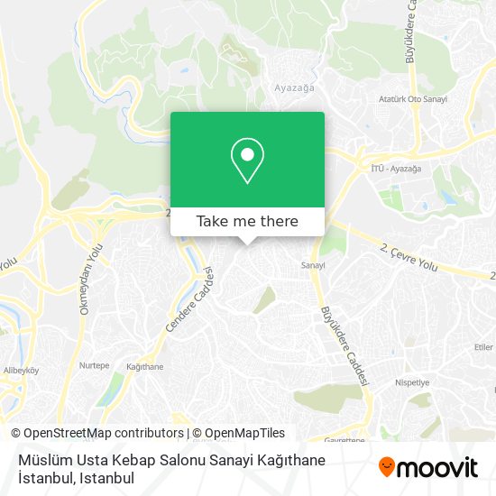 Müslüm Usta Kebap Salonu Sanayi Kağıthane İstanbul map