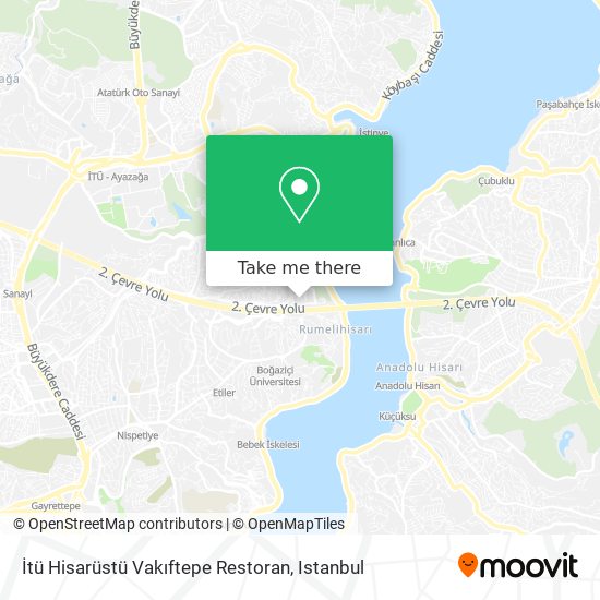 İtü Hisarüstü Vakıftepe Restoran map