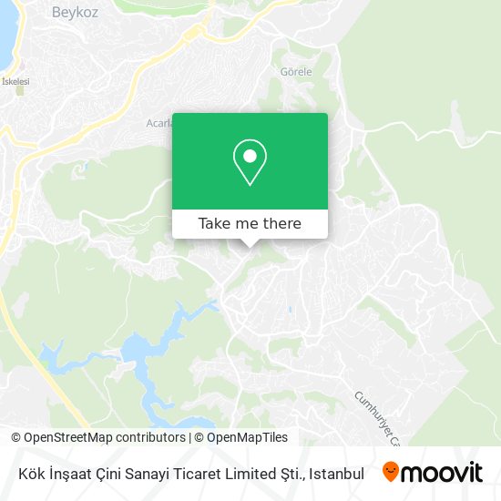 Kök İnşaat Çini Sanayi Ticaret Limited Şti. map