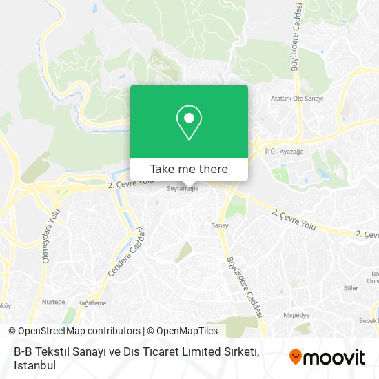 B-B Tekstıl Sanayı ve Dıs Tıcaret Lımıted Sırketı map