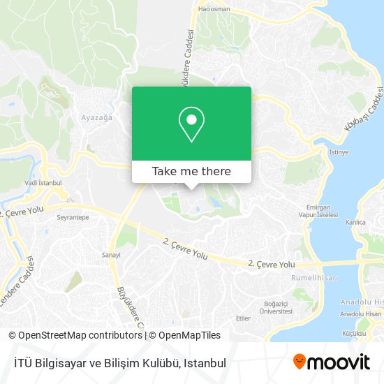 İTÜ Bilgisayar ve Bilişim Kulübü map