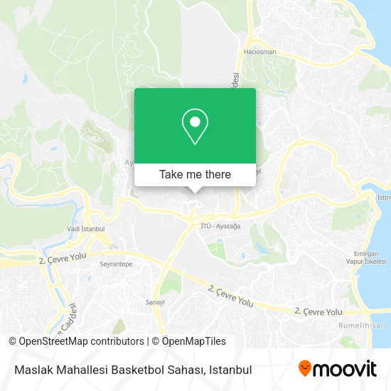 Maslak Mahallesi Basketbol Sahası map