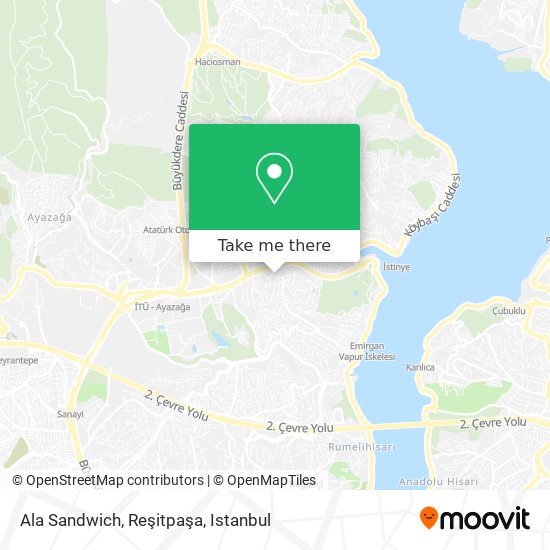 Ala Sandwich, Reşitpaşa map