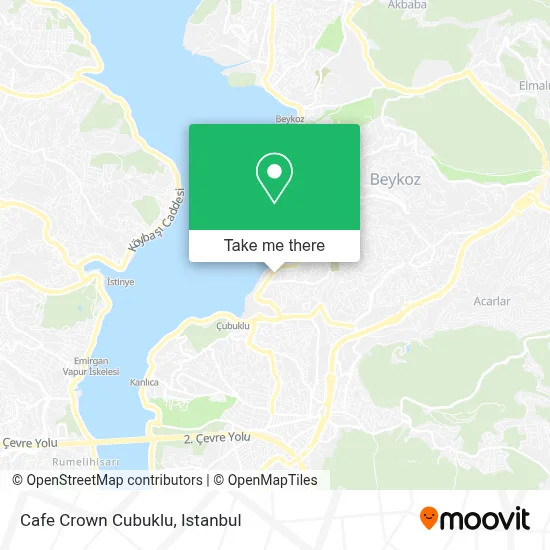 Cafe Crown Cubuklu map