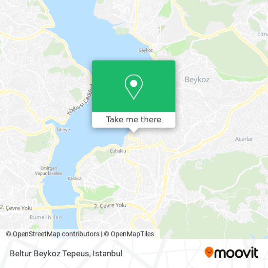 Beltur Beykoz Tepeus map