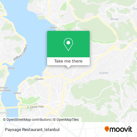 Paysage Restaurant map