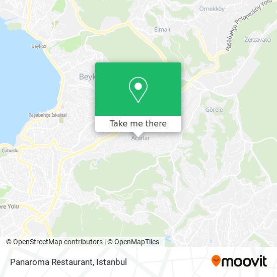 Panaroma Restaurant map