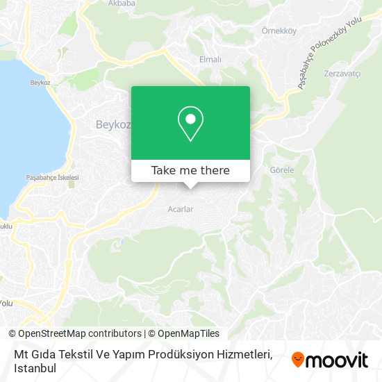 Mt Gıda Tekstil Ve Yapım Prodüksiyon Hizmetleri map