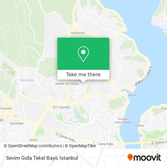 Sevim Gıda Tekel Bayii map