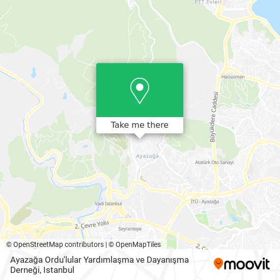 Ayazağa Ordu'lular Yardımlaşma ve Dayanışma Derneği map