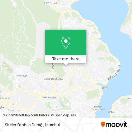 Siteler Otobüs Durağı map