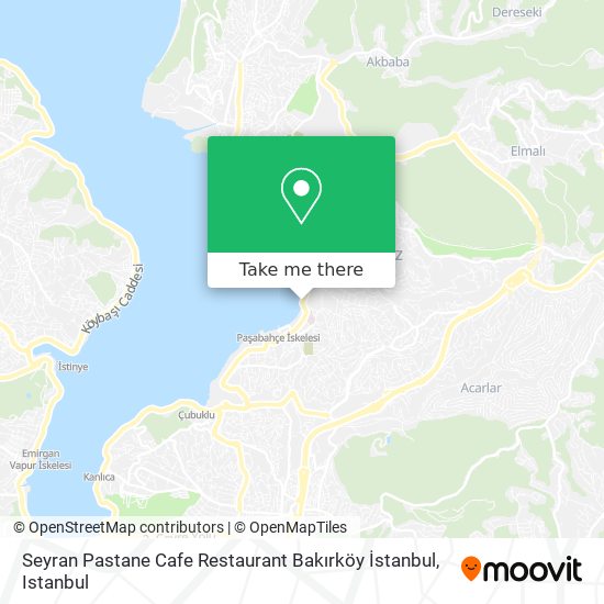 Seyran Pastane Cafe Restaurant Bakırköy İstanbul map