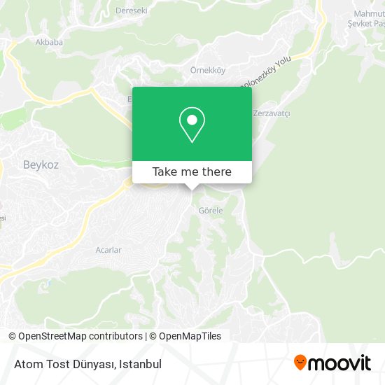 Atom Tost Dünyası map