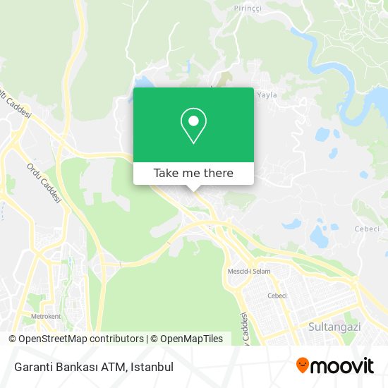 Garanti Bankası ATM map