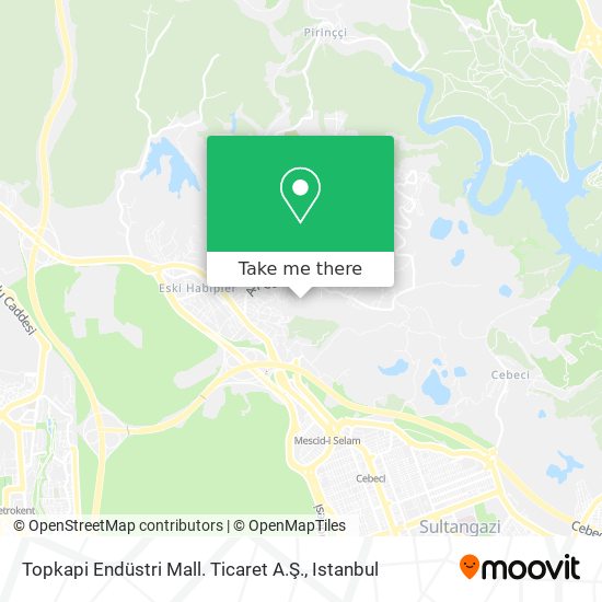 Topkapi Endüstri Mall. Ticaret A.Ş. map