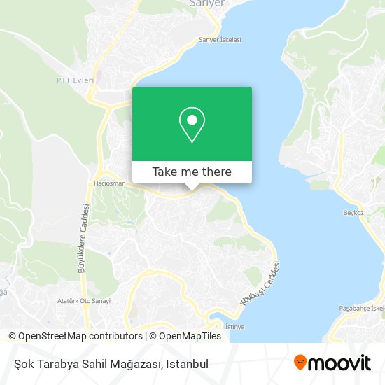 Şok Tarabya Sahil Mağazası map