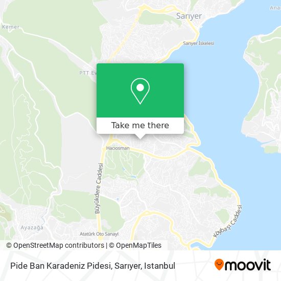 Pide Ban Karadeniz Pidesi, Sarıyer map