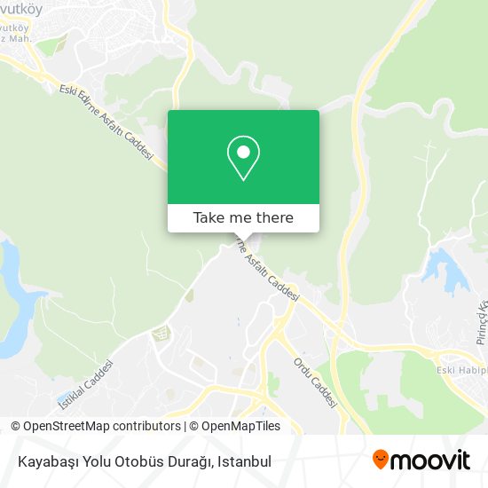 Kayabaşı Yolu Otobüs Durağı map