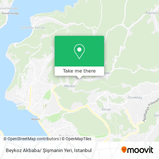 Beykoz Akbaba/ Şişmanin Yeri map