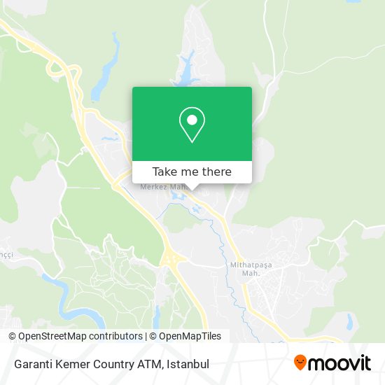 Garanti Kemer Country ATM map