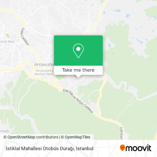 İstiklal Mahallesi Otobüs Durağı map