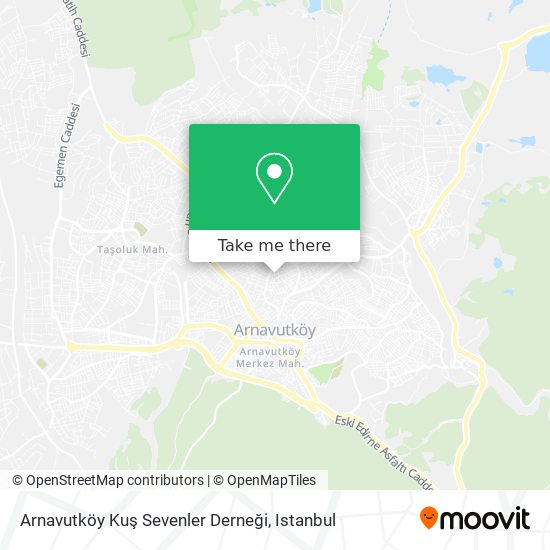 Arnavutköy Kuş Sevenler Derneği map