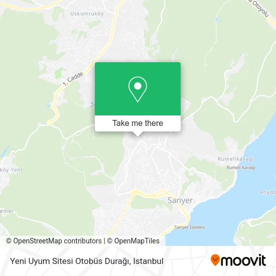 Yeni Uyum Sitesi Otobüs Durağı map