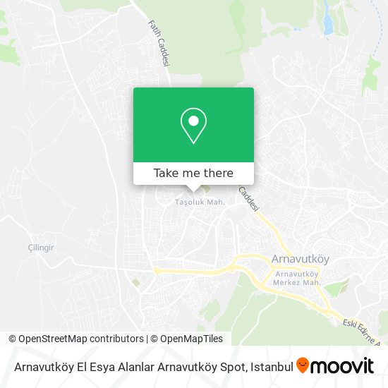 Arnavutköy El Esya Alanlar Arnavutköy Spot map