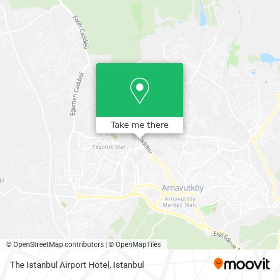The Istanbul Airport Hotel map