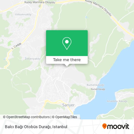Balcı Bağı Otobüs Durağı map