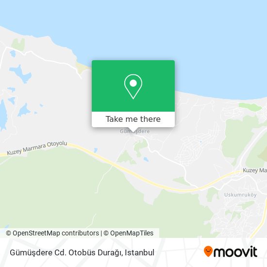 Gümüşdere Cd. Otobüs Durağı map