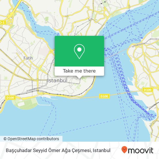Başçuhadar Seyyid Ömer Ağa Çeşmesi map