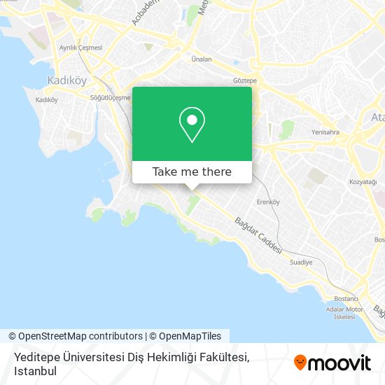 Yeditepe Üniversitesi Diş Hekimliği Fakültesi map