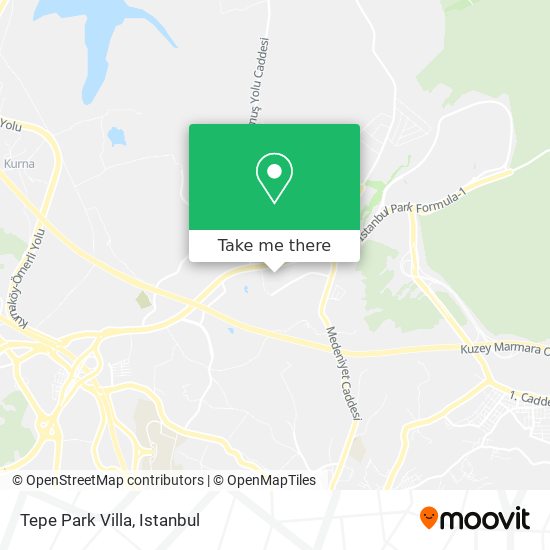 Tepe Park Villa map