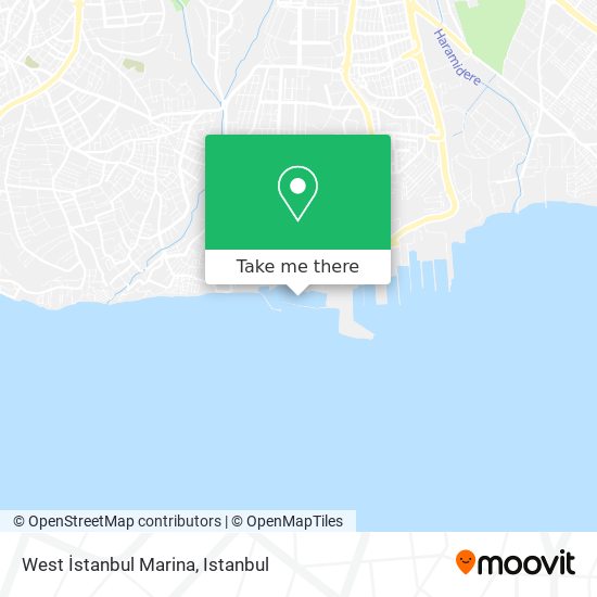 West İstanbul Marina map