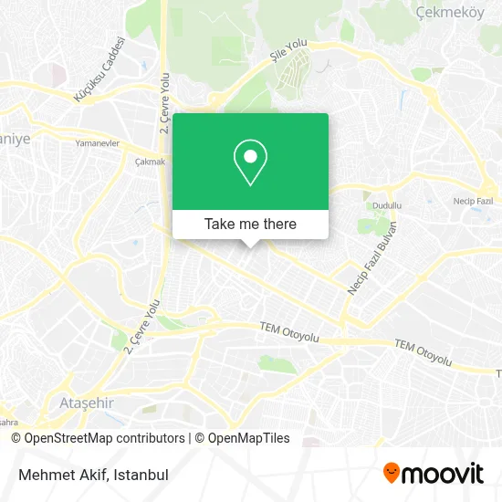Mehmet Akif map