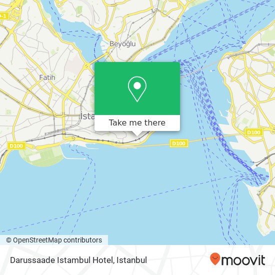 Darussaade Istambul Hotel map