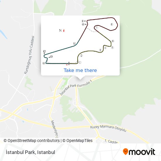 İstanbul Park map