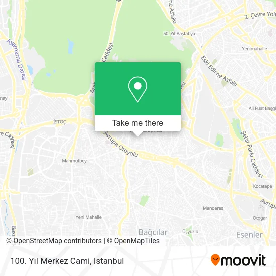 100. Yıl Merkez Cami map