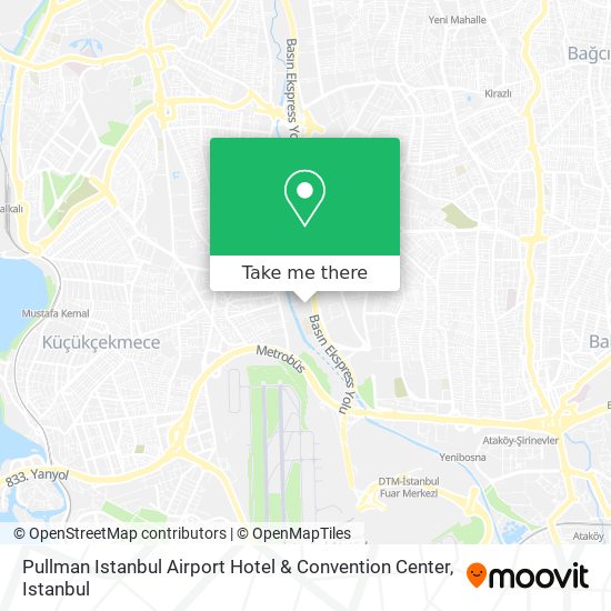 Pullman Istanbul Airport Hotel & Convention Center map