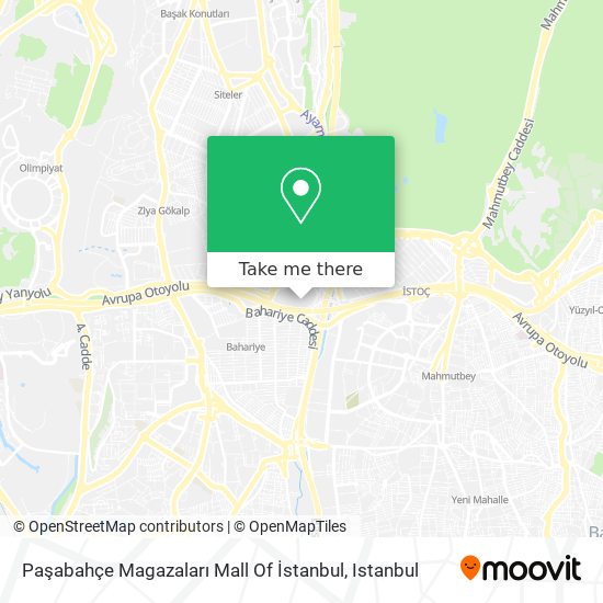 Paşabahçe Magazaları Mall Of İstanbul map