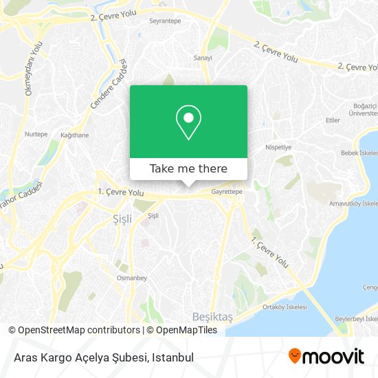 Aras Kargo Açelya Şubesi map